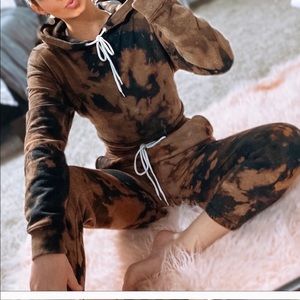 Tie dye sweat suit wild fable.